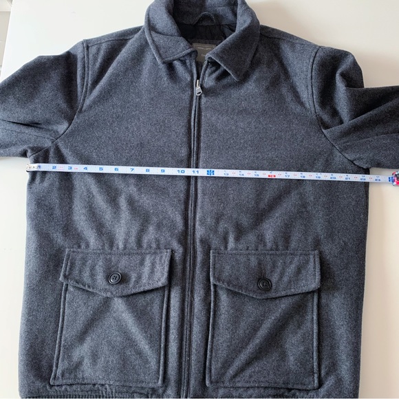 Gap mens wool blend bomber jacket gray size medium - Picture 7 of 8